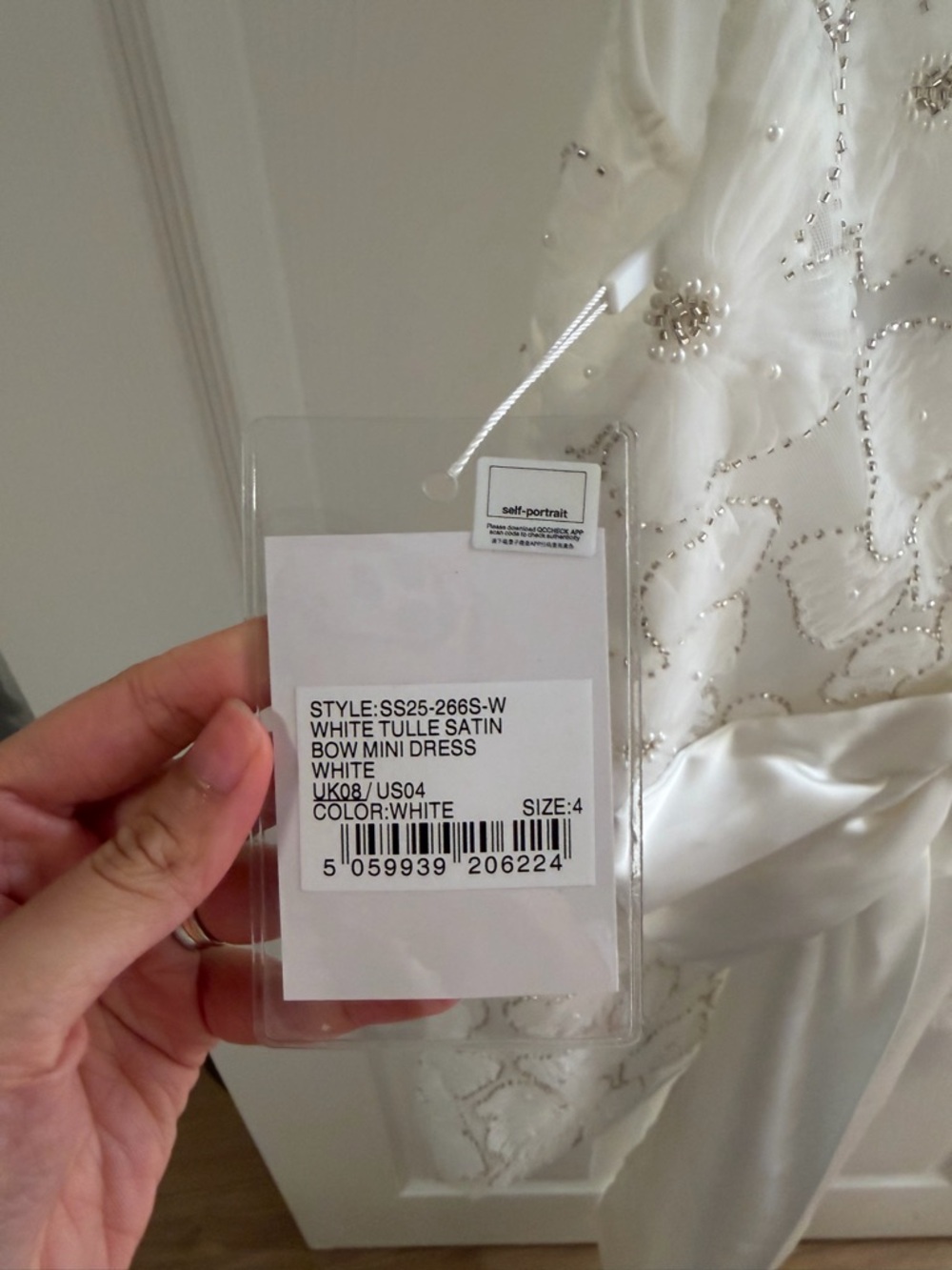 Self-Portrait Tulle Satin Bow Mini Dres - Picture 5 of 5